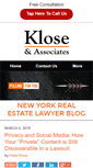 Mobile Screenshot of newyorkrealestatelawyerblog.com