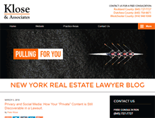 Tablet Screenshot of newyorkrealestatelawyerblog.com